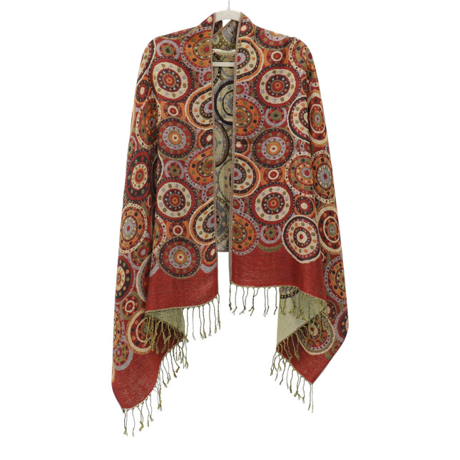 Metallic Pashmina Circle Pattern SCF3719-35 (12PC)