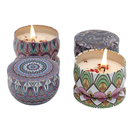 Bohemia 4pcs Fragrance Scented Candle AC5113-2 (12Pack)