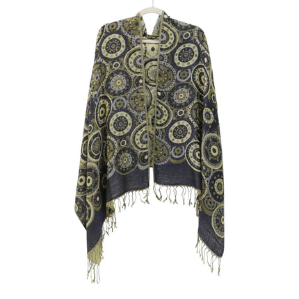 Metallic Pashmina Circle Pattern SCF3719-35 (12PC)