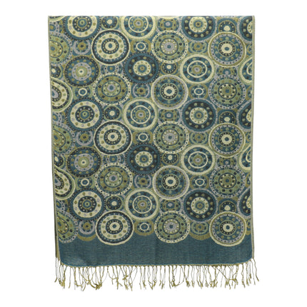Metallic Pashmina Circle Pattern SCF3719-35 (12PC)