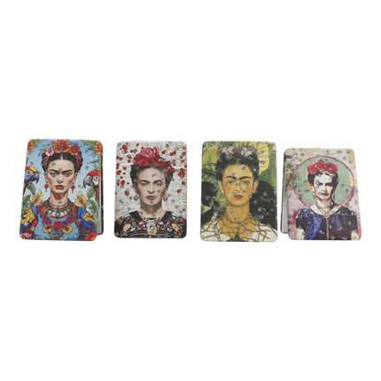 Frida Kahlo Rectangular Glitter Compact Makeup Mirror JM6423-10 (12PC)