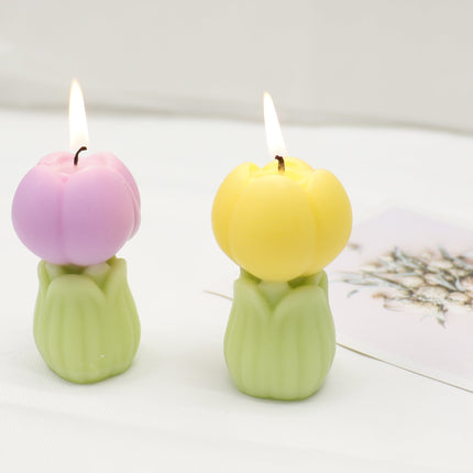Tulip Shape Scented Candle Small SS41106-7 (12PC)
