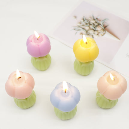 Tulip Shape Scented Candle Small SS41106-7 (12PC)