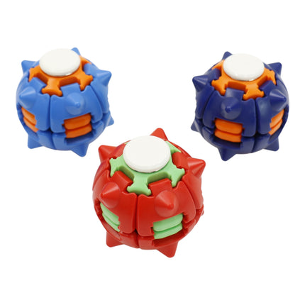 Press to Spin Fidget Spinner HelixCore Rotating Stress Ball Fidget Toy JT6723-4 (12PC)