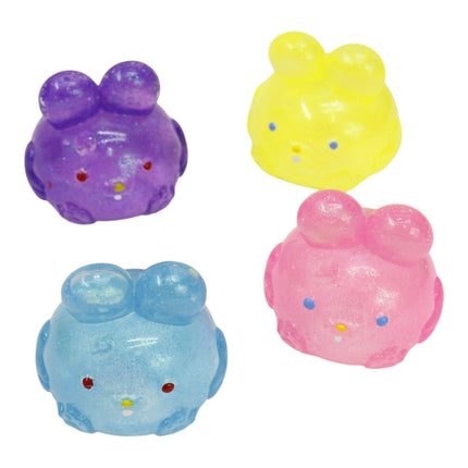 Bunny Clear Colors Squishy Toy SQ6509-4 (12PC)