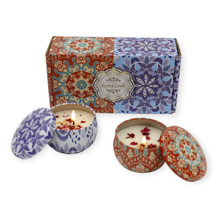 Bohemia 2pcs Fragrance Scented Candle SS51113-15 (12Pack)
