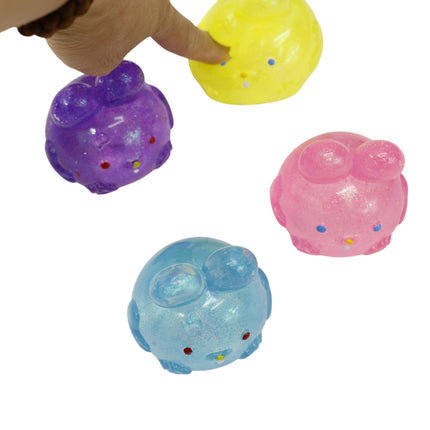 Bunny Clear Colors Squishy Toy SQ6509-4 (12PC)