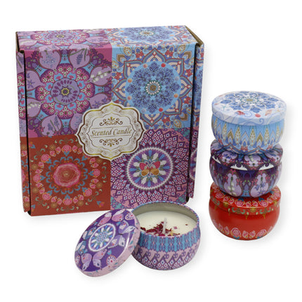 Bohemia 4pcs Fragrance Scented Candle SS51113-23 (12Pack)