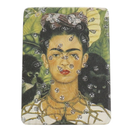 Frida Kahlo Rectangular Glitter Compact Makeup Mirror JM6423-10 (12PC)