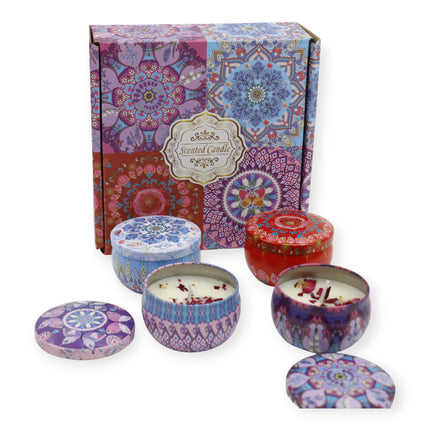 Bohemia 4pcs Fragrance Scented Candle SS51113-23 (12Pack)