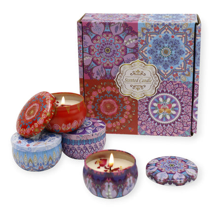 Bohemia 4pcs Fragrance Scented Candle SS51113-23 (12Pack)