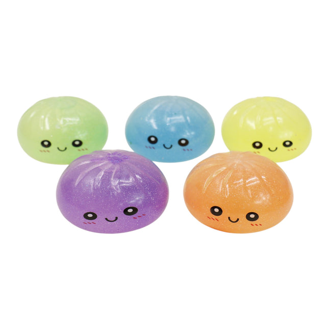 Mystery Glitter Jiggly Bun Squishy Dumpling  SS6417-7 (12PC)
