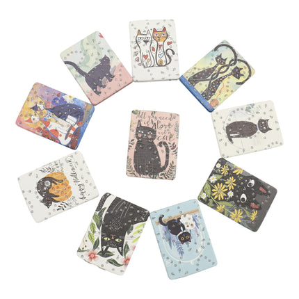 Frida Kahlo Rectangular Glitter Compact Makeup Mirror JM6423-10 (12PC)