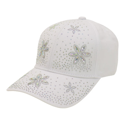 Women's Billing  Rhinestone Studded CAP HA6323-35 (12PC)