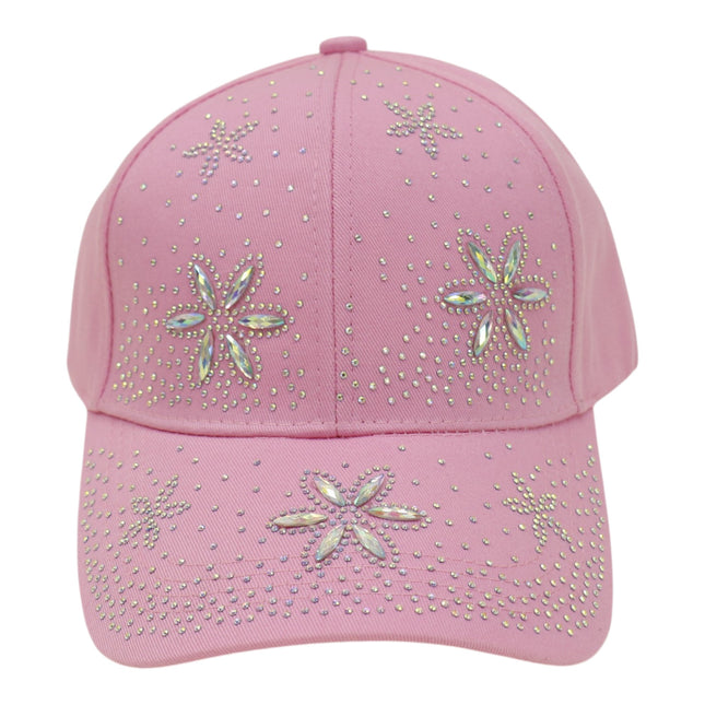 Women's Billing  Rhinestone Studded CAP HA6323-35 (12PC)