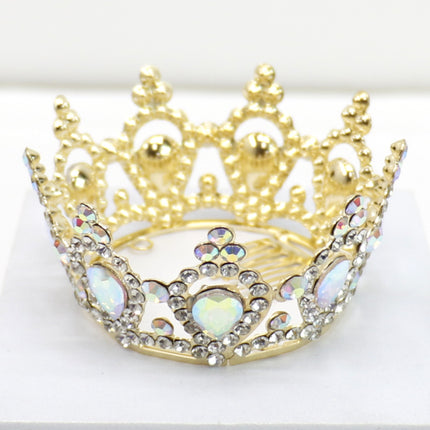 Crystal Small Tiara Hair Crown HT0952 (6PC)