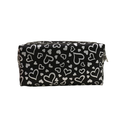 Silver Heart Printing Makeup Pouch JB51230-4 (12PC)