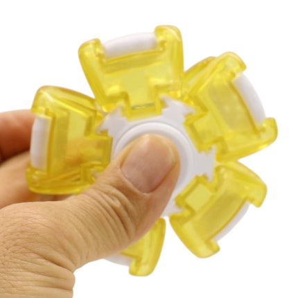 Press Spin Glowing 3D Fingertip Spinner Stress Relief Rotating Light Up Toy QY311 (24PC)