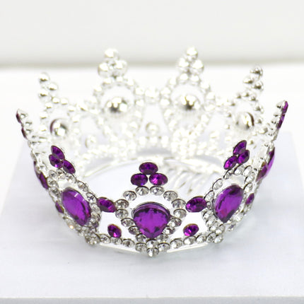 Crystal Small Tiara Hair Crown HT0952 (6PC)