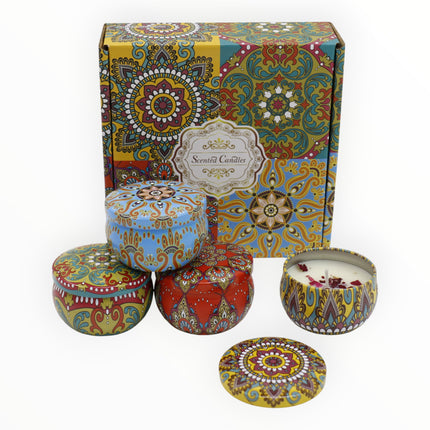 Bohemia 4pcs  Fragrance Scented Candle SS51113-16 (12Pack)