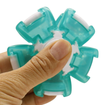Press Spin Glowing 3D Fingertip Spinner Stress Relief Rotating Light Up Toy QY311 (24PC)