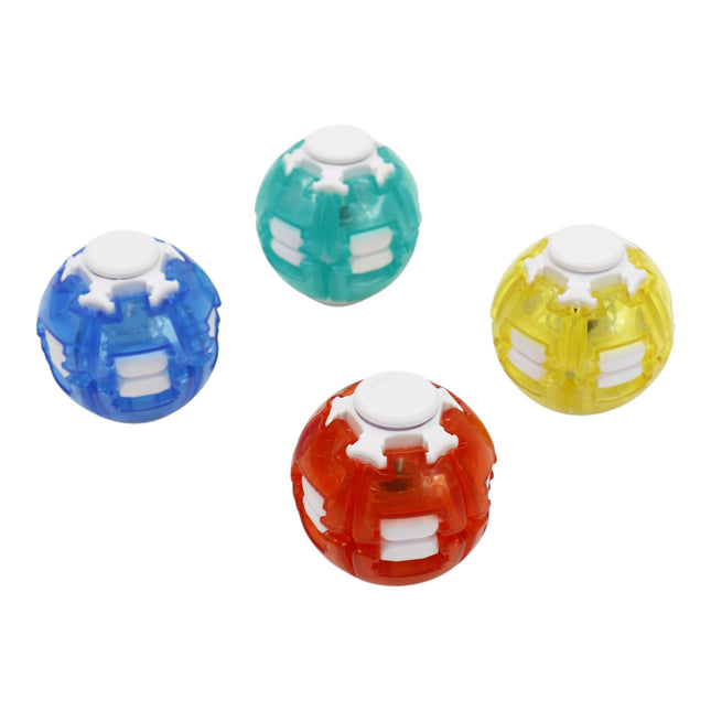Press to Spin Fidget Spinner HelixCore Rotating Stress Ball Fidget Toy JT6723-5 (24PC)
