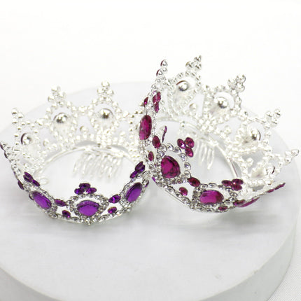 Crystal Small Tiara Hair Crown HT0952 (6PC)
