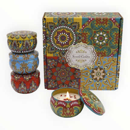 Bohemia 4pcs  Fragrance Scented Candle SS51113-16 (12Pack)