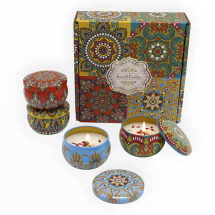Bohemia 4pcs  Fragrance Scented Candle SS51113-16 (12Pack)