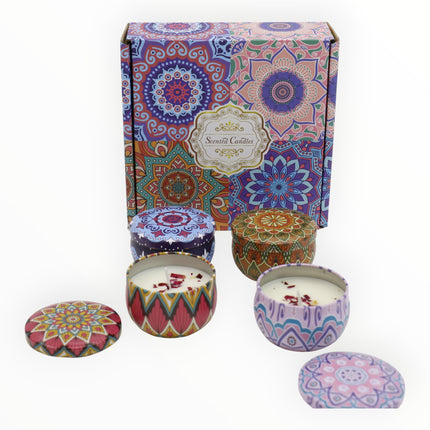 Bohemia 4pcs Fragrance Scented Candle SS51113-24 (12Pack)