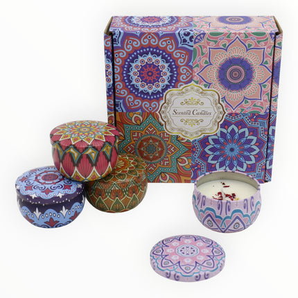 Bohemia 4pcs Fragrance Scented Candle SS51113-24 (12Pack)