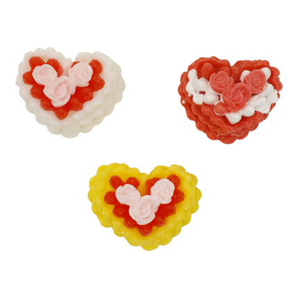 Silicon Heart Cake Squishy Toy JT6518-7 (12PC)