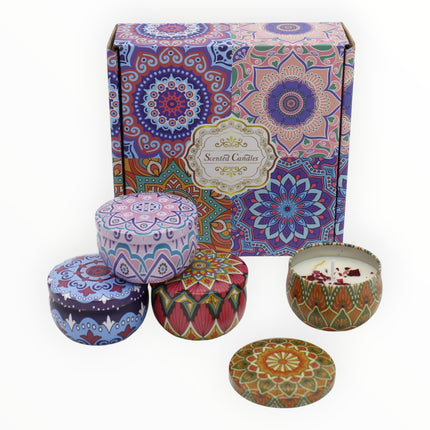 Bohemia 4pcs Fragrance Scented Candle SS51113-24 (12Pack)