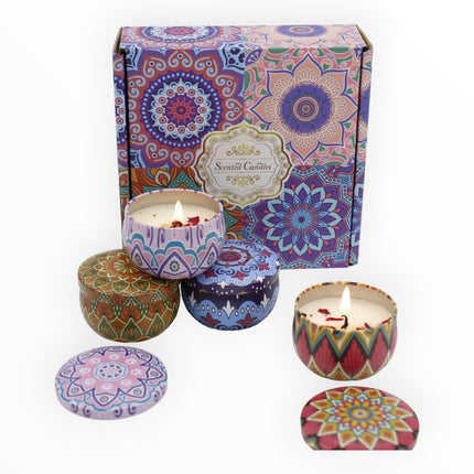 Bohemia 4pcs Fragrance Scented Candle SS51113-24 (12Pack)