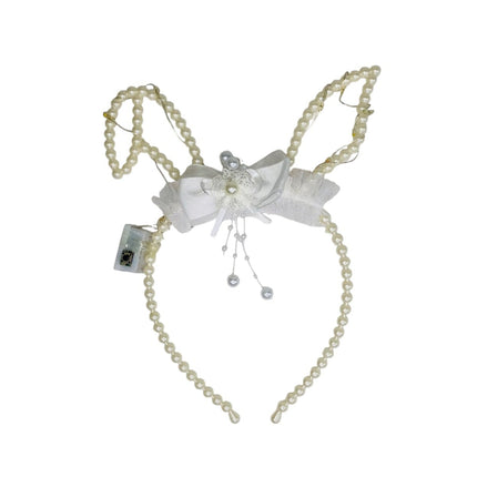 Led Animal Ear Light up Pearl Beads Headband JH5828-4 (12PC)