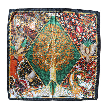 SATIN SCARF TREE OF LIFE 1115-6 (12PC)