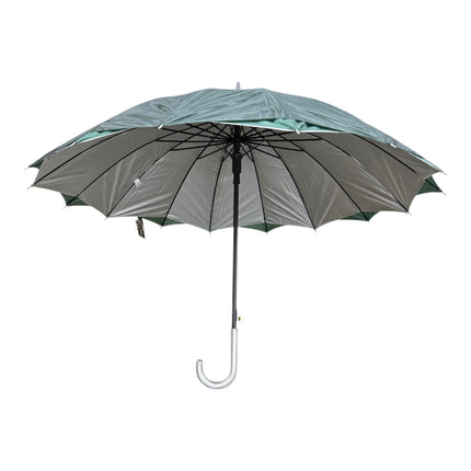 Silver Plain double Layer Golf Umbrella UM6016 (12PC)