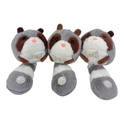 Raccoon Plush Stone  Key Chain TY612-10 (12PC)