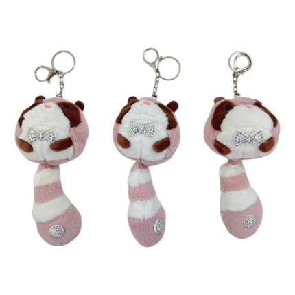 Raccoon Plush Stone  Key Chain TY612-10 (12PC)