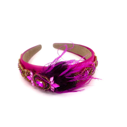 Feather Crystal Headband HB21029-27 (12PC)