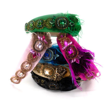 Feather Crystal Headband HB21029-27 (12PC)