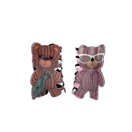 CUTE SUNGLASS BEAR CLAW CLIP JC3610-22 (12PC)