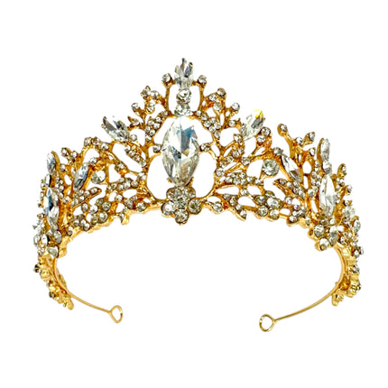 Crystal Tiara Crown CR1030-34 (2PC)