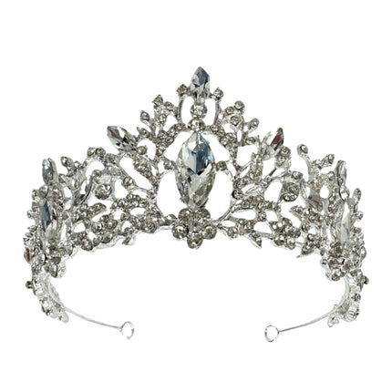 Crystal Tiara Crown CR1030-34 (2PC)