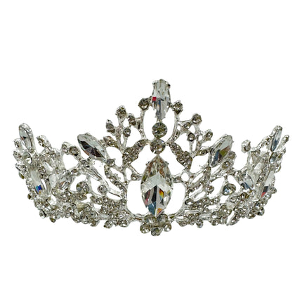 Crystal Tiara Crown CR1030-34 (2PC)