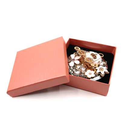 PUMPKIN CARRIAGE N FLOWER CHARM HAND MIRROR SS3222-14 (12PC)