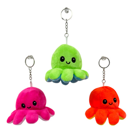 Reversible Octopus Plushie Key Chain KC1125-1 (12PC)