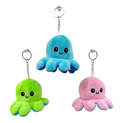 Reversible Octopus Plushie Key Chain KC1125-1 (12PC)