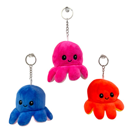Reversible Octopus Plushie Key Chain KC1125-1 (12PC)