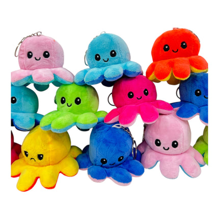 Reversible Octopus Plushie Key Chain KC1125-1 (12PC)